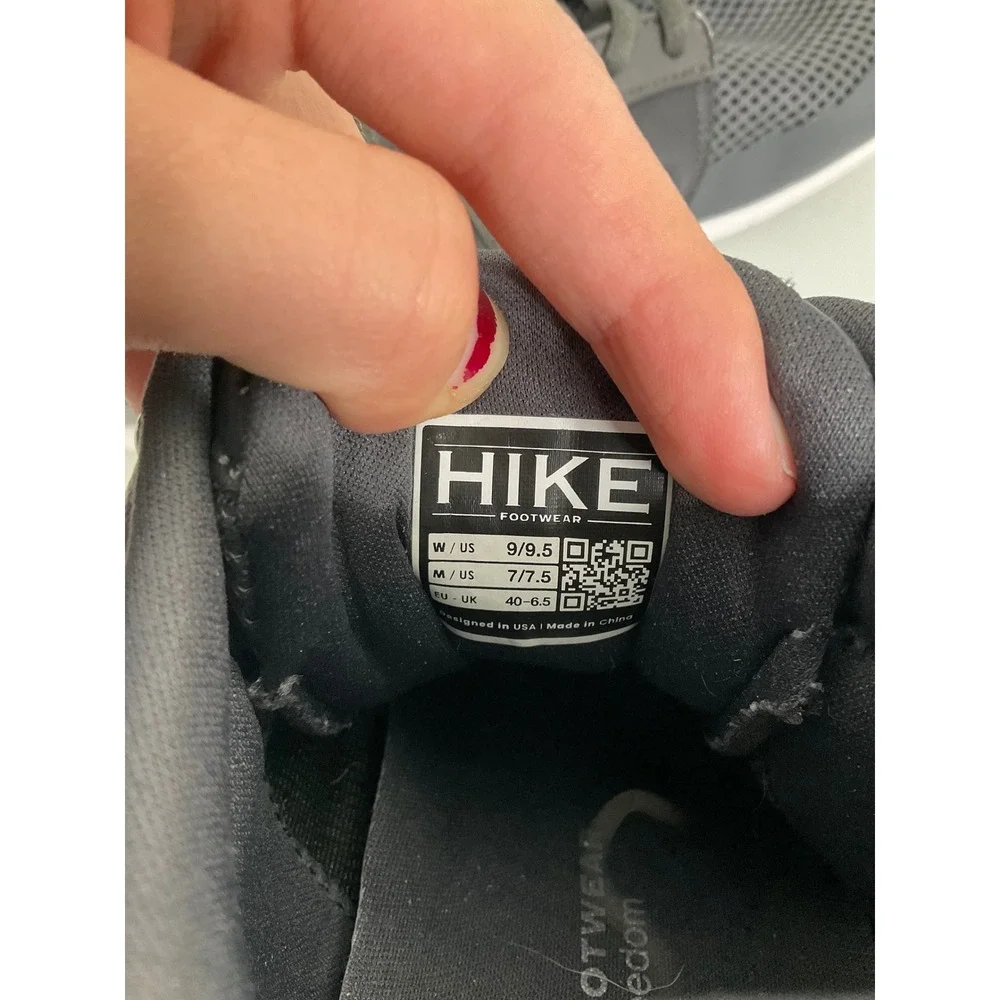 Hike Footwear Lorana Series II‎ Barefoot Sneakers Gray Minimalist Shoes 7/7.5
